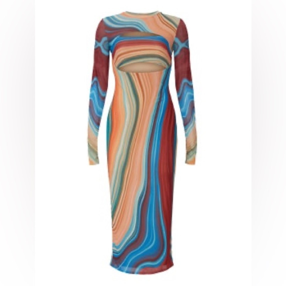AFRM two piece set. size Medium. Top is detachable from dress by shoulder clips.